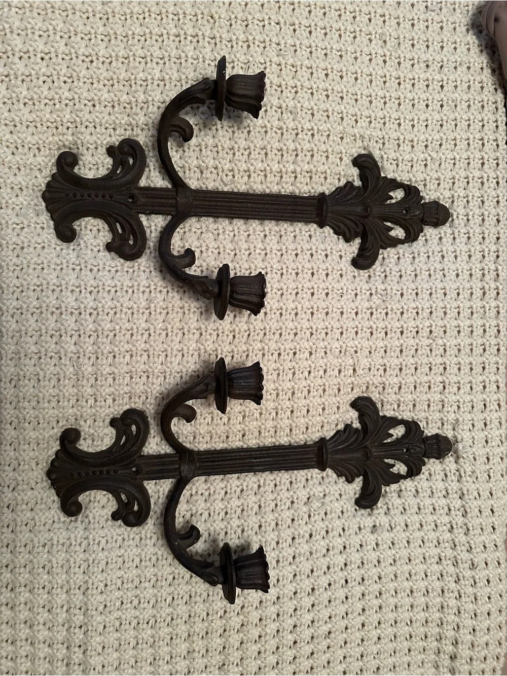 Ornate Cast Iron Wall Sconces - Decorative Home Wall Decor